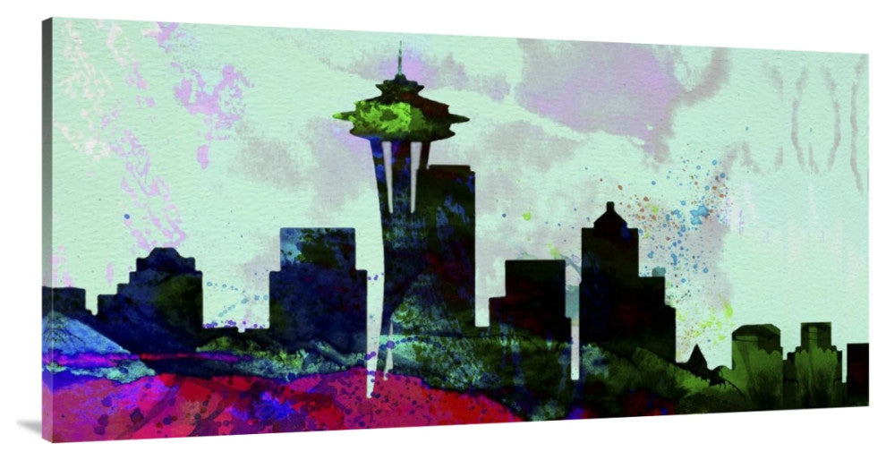 "Seattle City Skyline" Fine Art Print