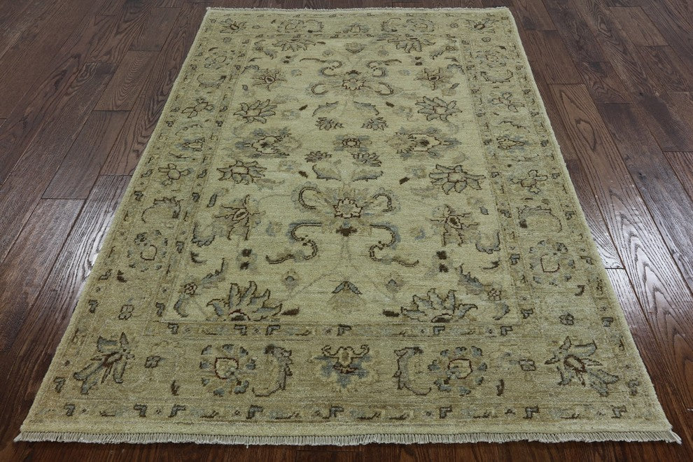 4'x6' Oriental Peshawar Wool Area Rug, W2194