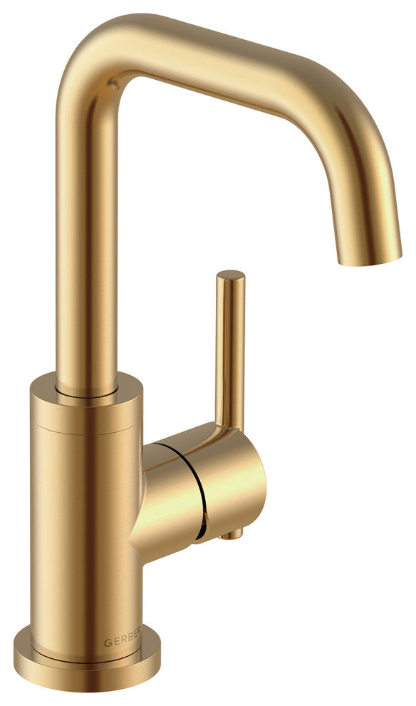 Parma Single Handle Lavatory Faucet With Metal Touch Down Drain, Brushed Bronze