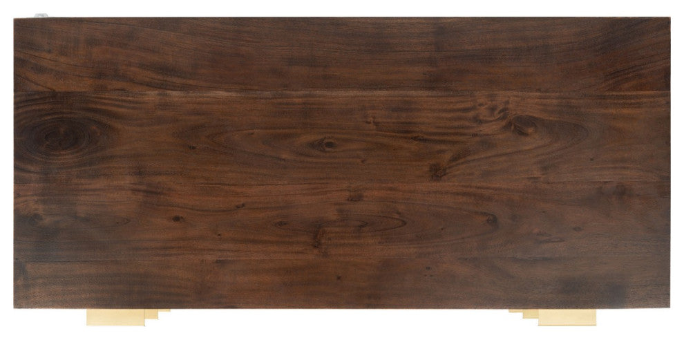 Safavieh Couture Zinnia 3 Drawer Chest Walnut