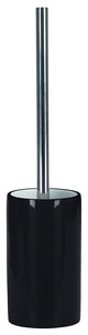 Porcelain Bathroom Accessories, Pur Shiny, Black, Toilet Brush Holder