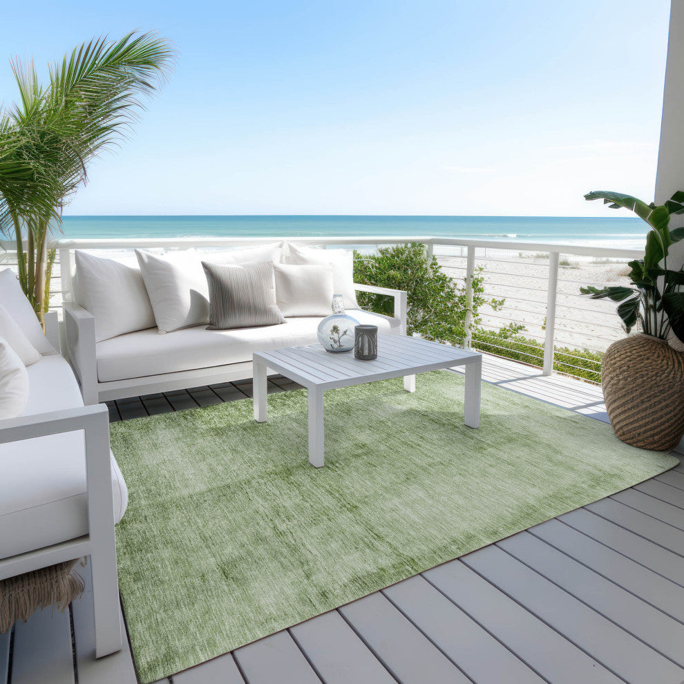 Machine Washable Indoor/Outdoor Chantille ACN1884 Aloe 3' x 5' Rug