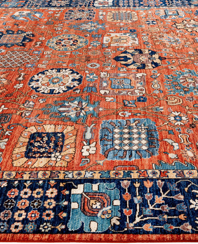 Serapi One-of-a-Kind Hand-Knotted Area Rug Red, 9'1" x 11'11"