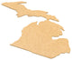 State Shaped Cutting Boards, Brown Richlite, Michigan