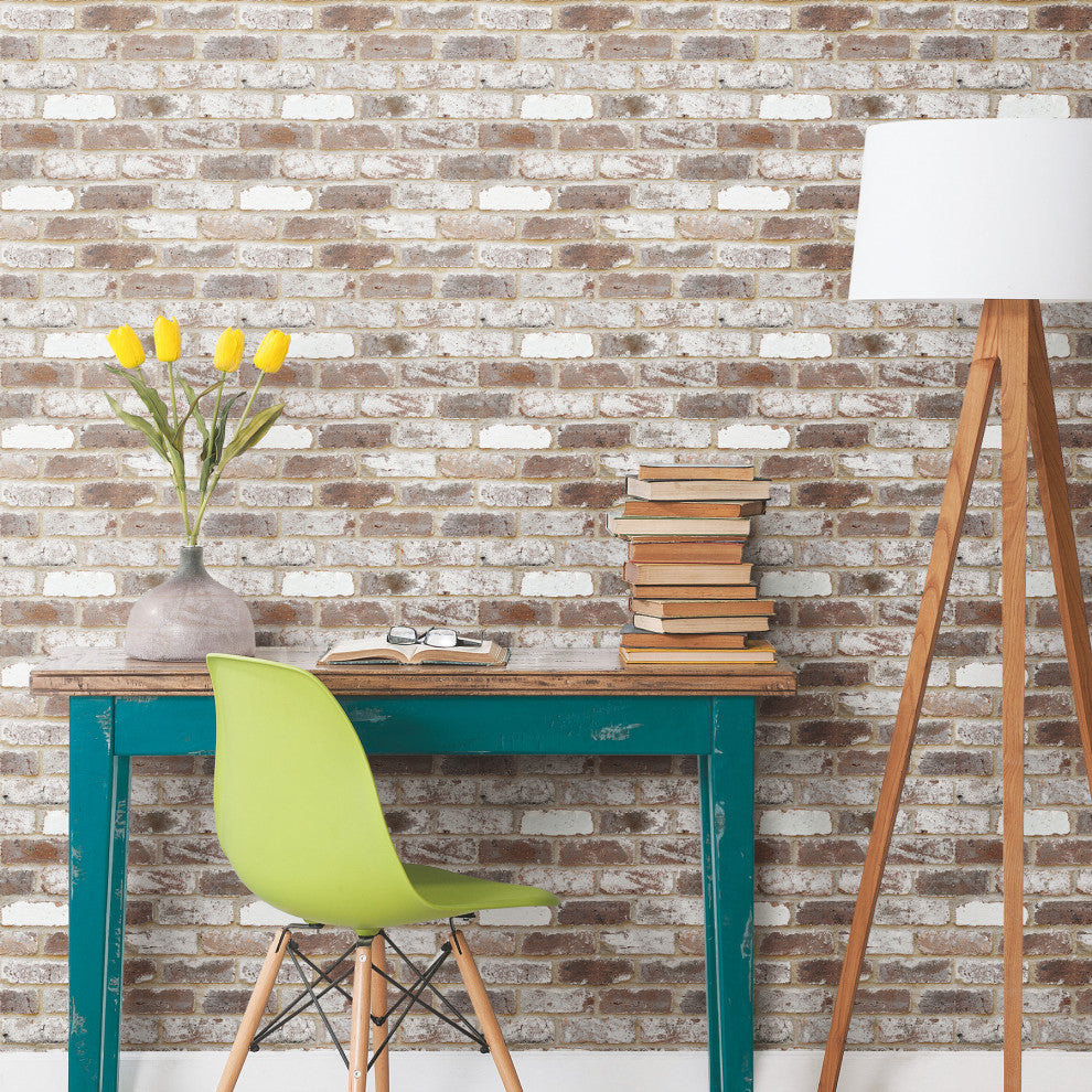 Reclaimed Brick Peel and Stick Wallpaper