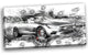 "Abstract Gray Luxury Car" Canvas Painting