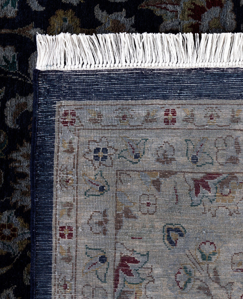 Overdyed One-of-a-Kind Hand-Knotted Area Rug Navy, 8' 2" x 10' 5"