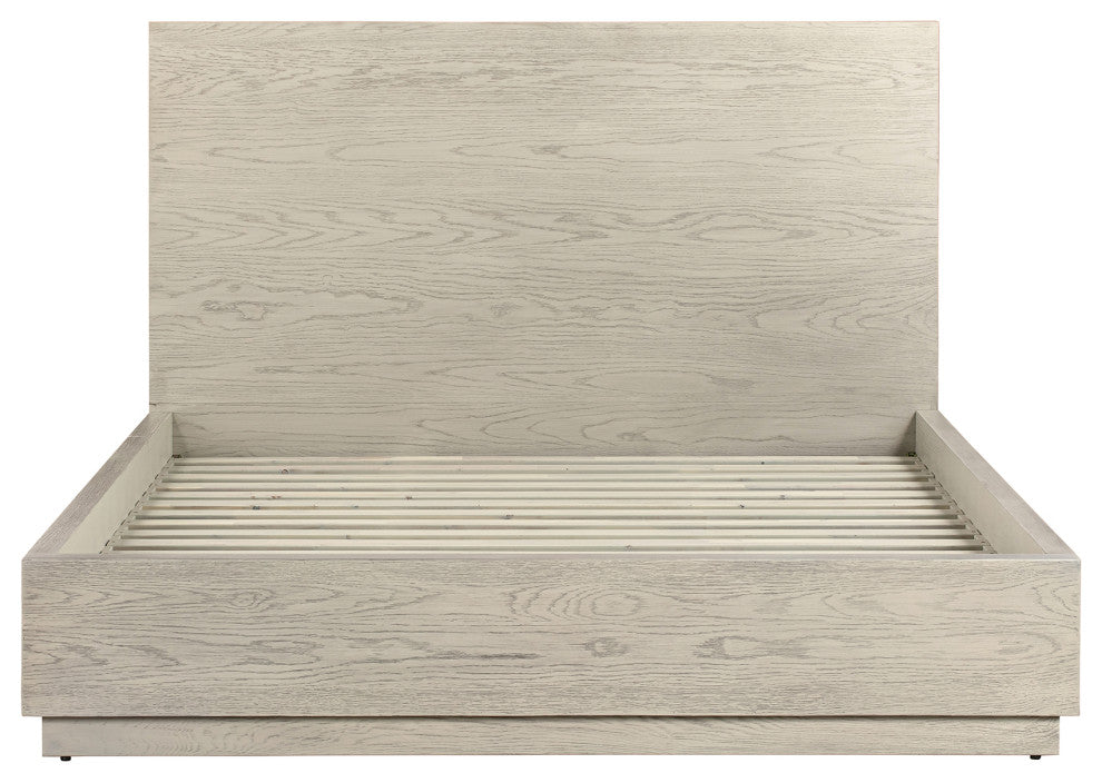 Abbey 4-Piece Bedroom Set, Gray Oak Wood, Queen