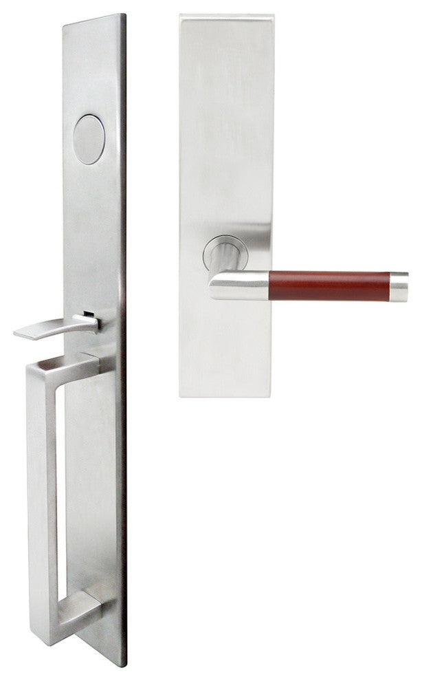 Cabernet Lever, Mortise Dummy Handleset, Right Hand, Satin Stainless Steel