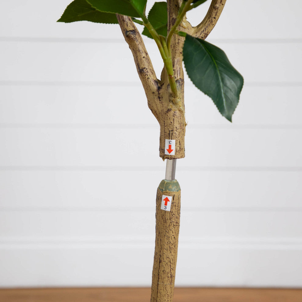5ft. Artificial Red Camellia Rose Tree