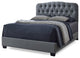 Romeo Upholstered Queen Bed in Gray