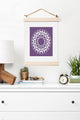 Deny Designs Karen Harris Mod Medallion Plum Art Print