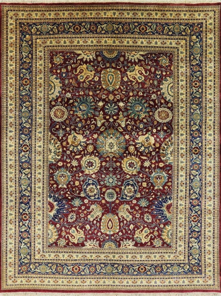 9'x12' Oriental Hand Knotted Peshawar Rug, MC475