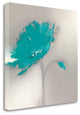 "Aqua Platinum Petals I" By J.P. Prior, Giclee Print on Gallery Wrap Canvas