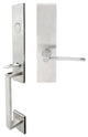 Horizon Lever, Mortise Dummy Handleset, Left Hand, Satin Stainless Steel