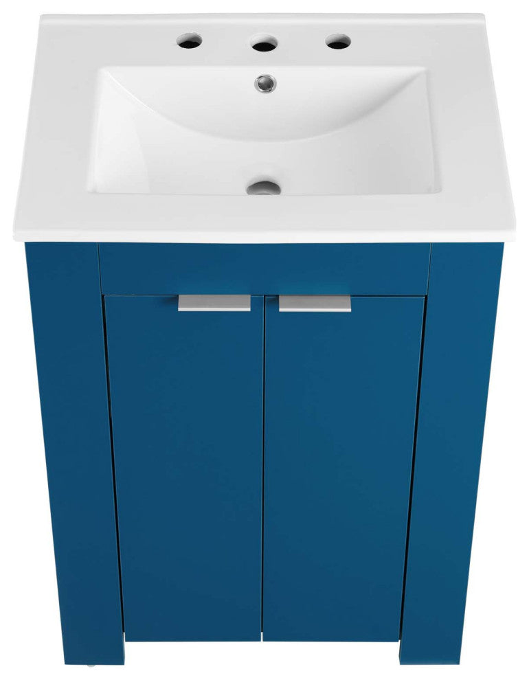 Maybelle 24" Bathroom Vanity, Navy White
