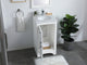 18" Single Bathroom Vanity, White