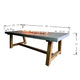 Sonoma Rectangle Gray Concrete Dining Natural Gas Fire Table by Elementi Fire