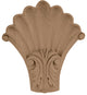 5 1/4"W x 2"D x 6 1/2"H Medium Acanthus in Shell Corbel, Cherry
