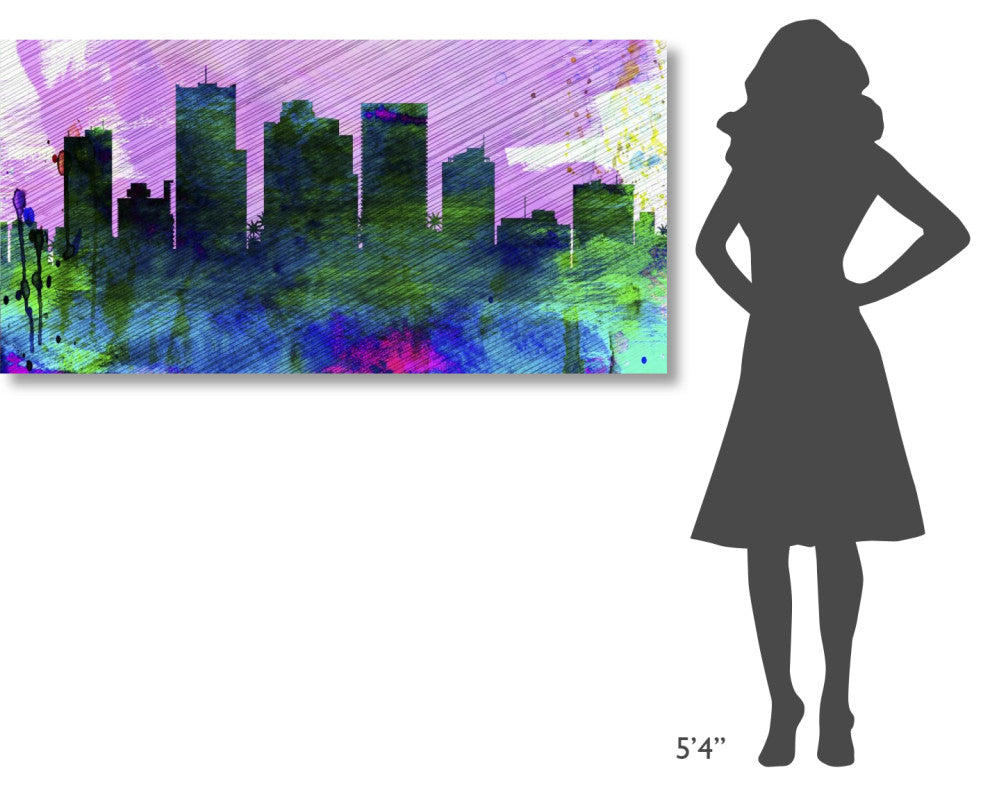 "Phoenix City Skyline" Fine Art Print