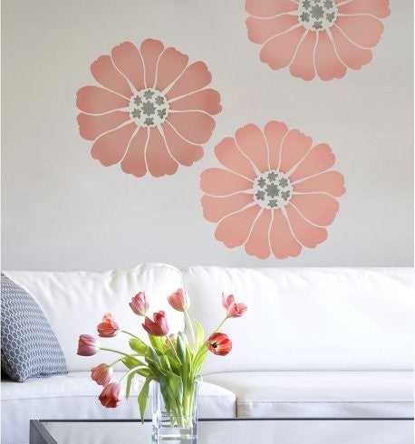 Lovely Bloom Wall Art Stencil, Extra Small