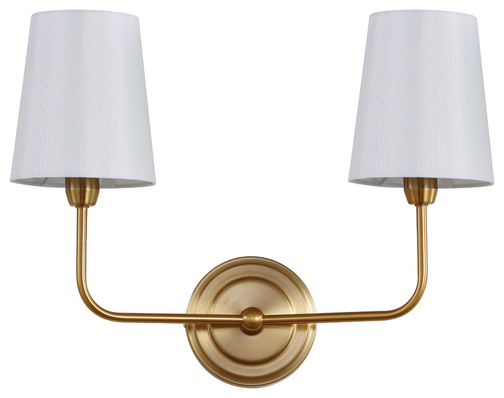 Safavieh Ezra Two Light Wall Sconce, Brass