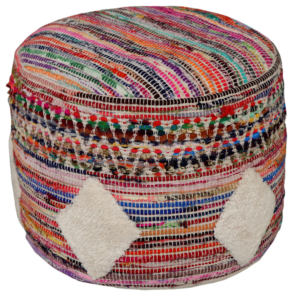 Boho Geometric Pouf