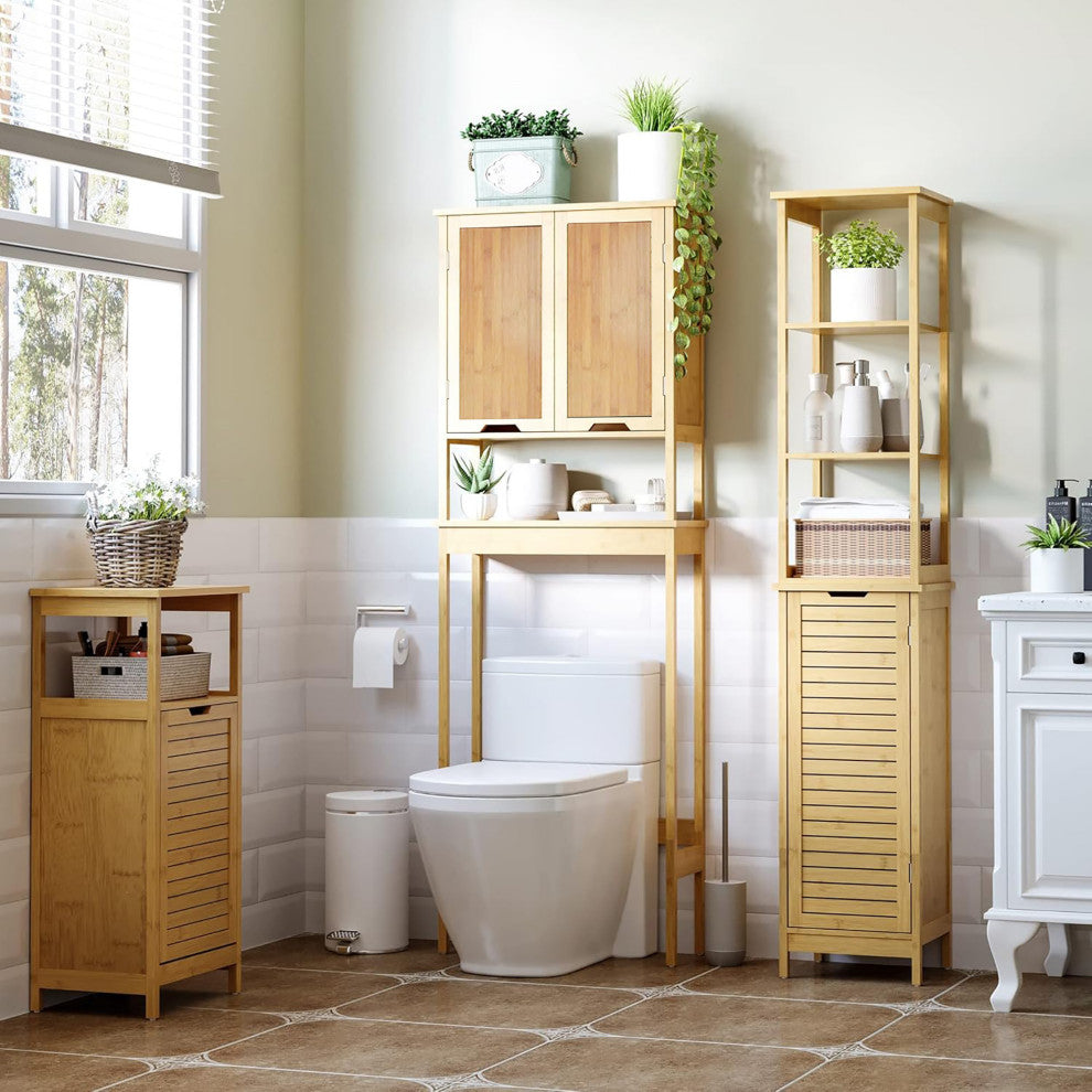 Over The Toilet Storage Cabinet, Space-Saving Bathroom Storage Cabinet, Mahe
