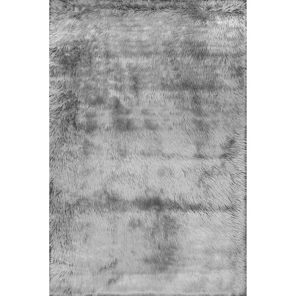 Nuloom Drummond Shag Area Rug, Grey 7'6"x9'6"