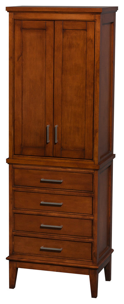 Bathroom Linen Tower, Light Chestnut