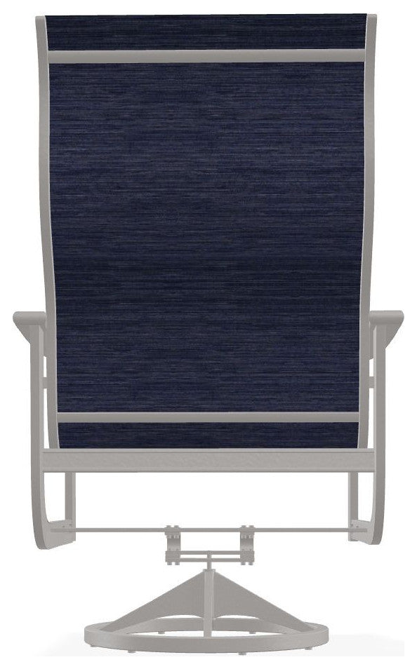 St. Catherine Sling Outdoor Supreme Swivel Rocker, Collect Indigo/Warm Gray