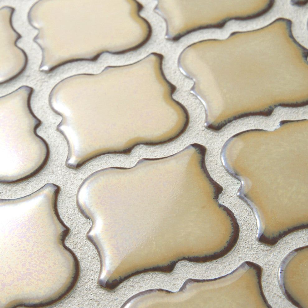 Hudson Tangier Mosaic Floor and Wall Tile, Caffe