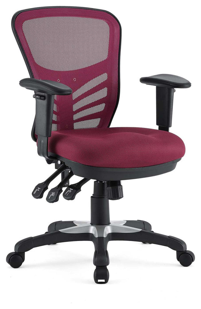 Articulate Mesh Office Chair, Red