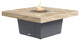 Square Fire Pit Table, 48x48, Chat Height, Propane, So Cal Special Top, Gray