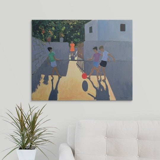 "Footballers, Kos, 1993" Canvas Art, 30"x24"x1.25"