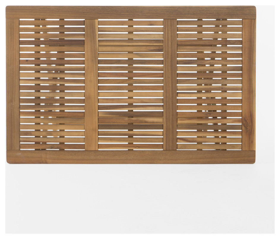 GDF Studio Vicaro Outdoor Acacia Wood Foldable Dining Set