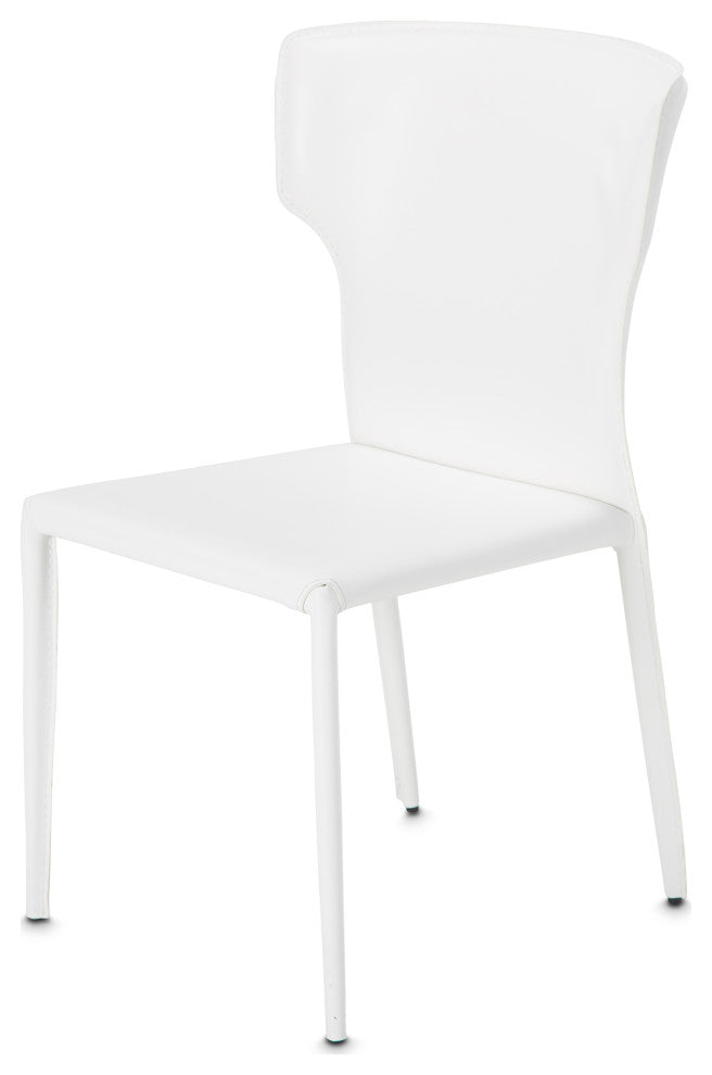 Halo Assembled Side Chair, Set of 2, Glossy White