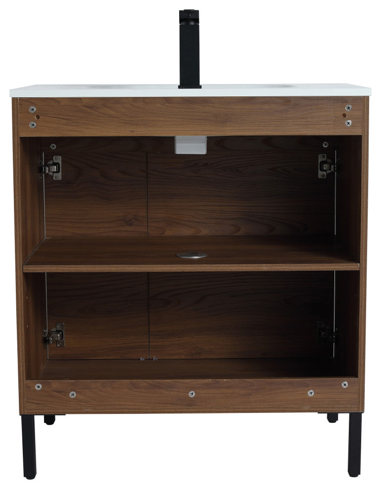 30" Sink Vanity With KD Package, Plywood, Smc Top, No Faucet