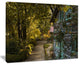 "Pathway in The Green Garden" Landscape Art Print Canvas, 40"x30"
