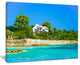 "House on The Island of Cyprus" Oversized Landscape Wall Art Print, 20"x12"