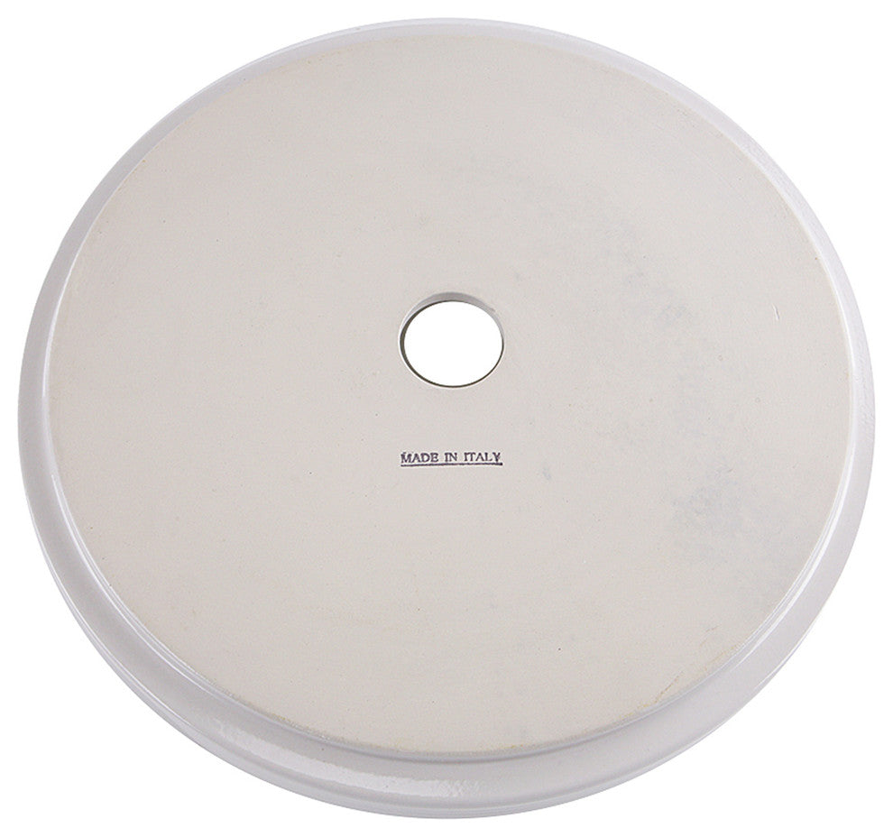 Nantucket Sinks RC7102WV Kiel Italian Fireclay Vanity Sink In White