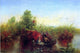 Jerome B. Thompson Gathering Waterlilies Premium Canvas Print