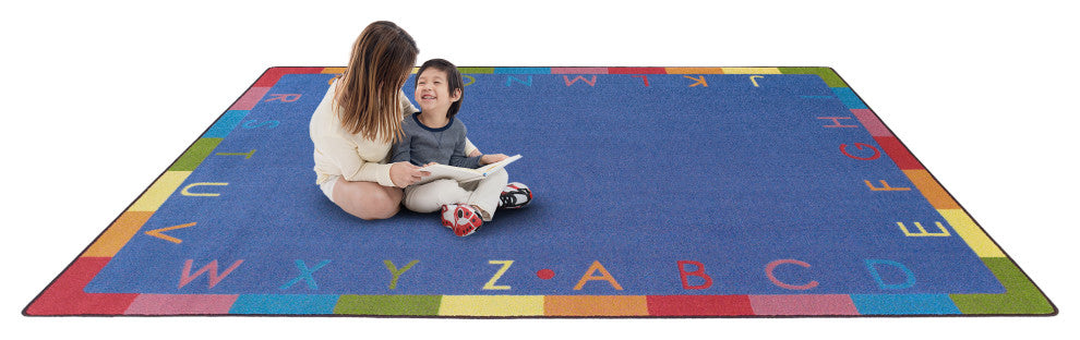 Kid Essentials Rug, Rainbow Alphabet, Pastel, 5'4"x7'8"
