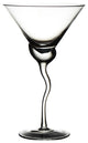 Martini Glass with Wave Stem, Set of 4