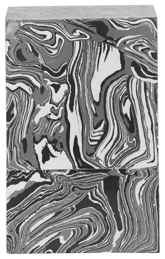 Camryn Swirled Resin Side Table