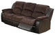 Padded Suede Upholstered Motion Sofa, Chocolate