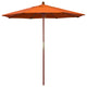 7.5' Wood Umbrella, Tuscan