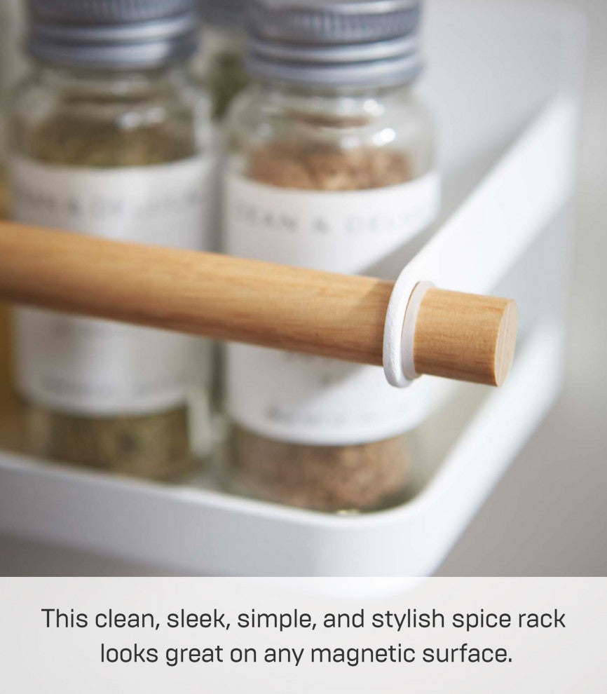 Tosca Magnetic Spice Rack, White