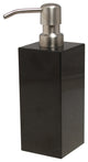 Myrtus Collection Jet Black and Marble Soap Dispenser