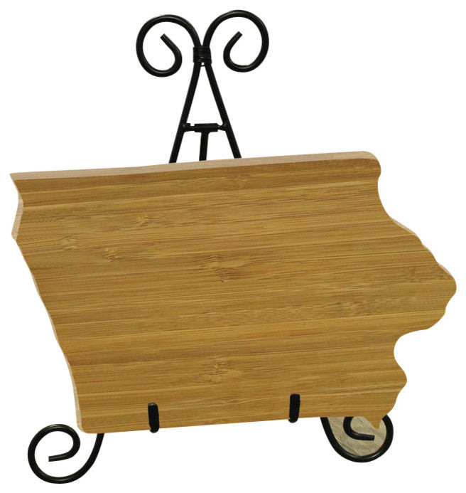 State Shaped Cutting Boards, Black Richlite, Iowa